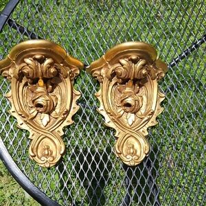Elegant Gold Wall Sconces  8 x 7 inches